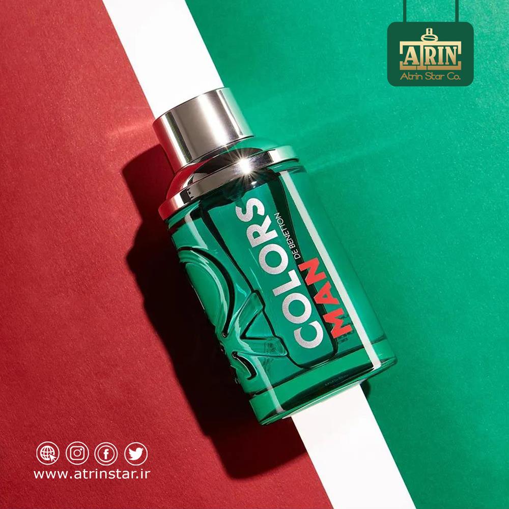 Colors de Benetton Green for Menکالرز آو بنتون گرین فور من