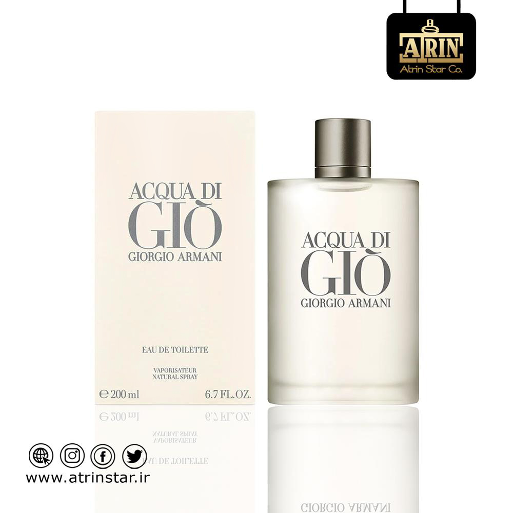 Giorgio Armani Acqua di Gio for Men 200 mlجورجیو آرمانی آکوا دی جیو فور من 200 میلی لیتر