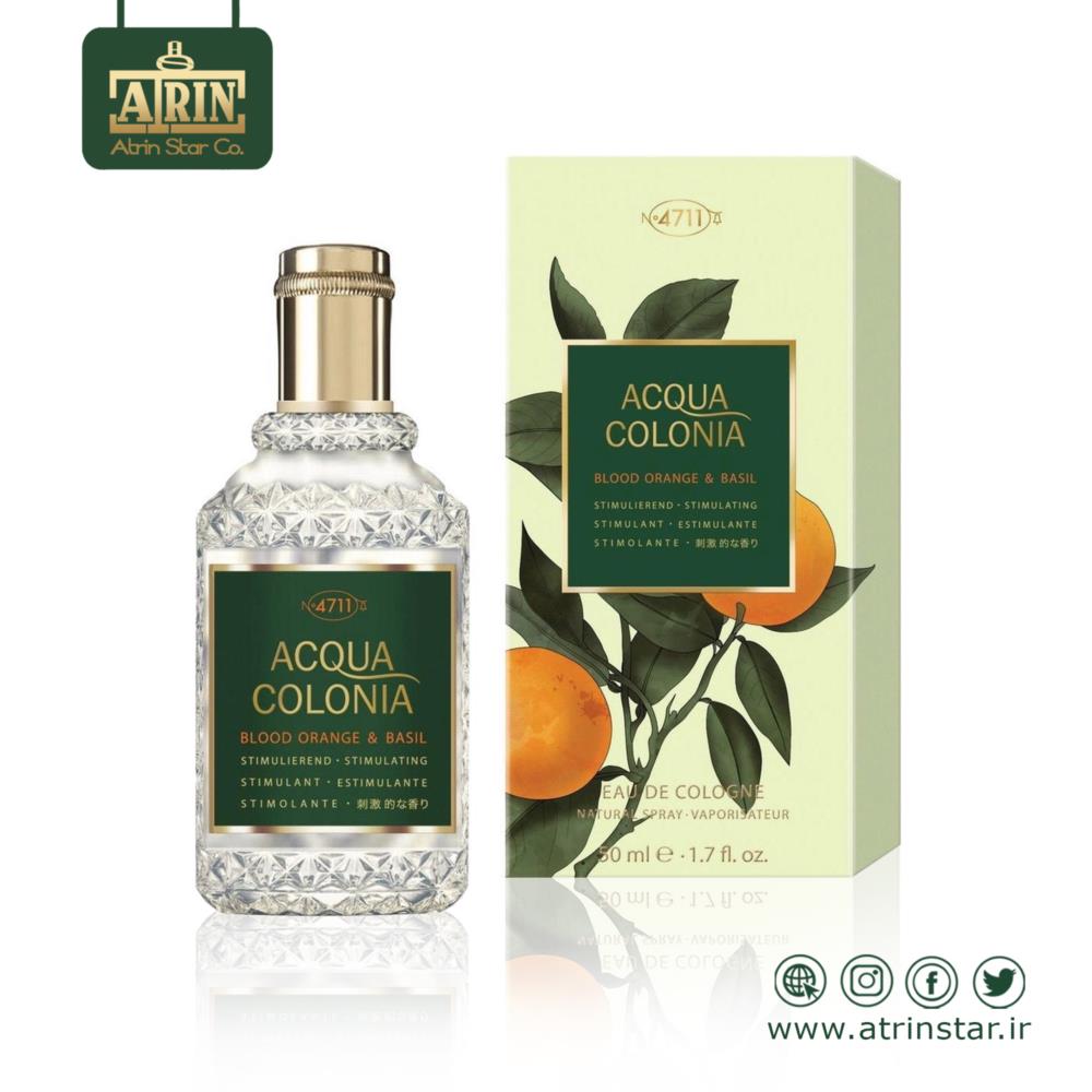 House Of 4711 Acqua Colonia Blood Orange & Basil 50ml هاوس آو 4711 آکوا کولونیا بلاد اورنج اند بسیل 50 میلی لیتر